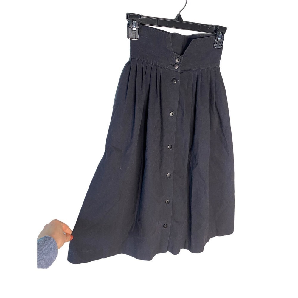 50s VINTAGE Highwaisted Black Circle Skirt